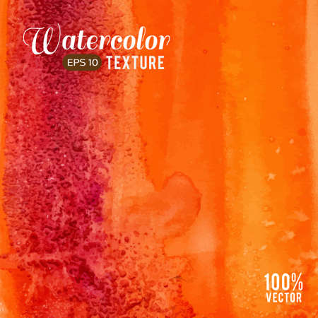 red orange sanded watercolor textureのイラスト素材