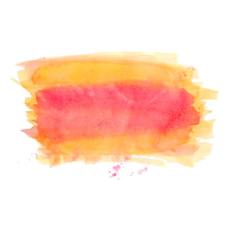 Abstract watercolor art hand drawn isolated on white backgroundのイラスト素材