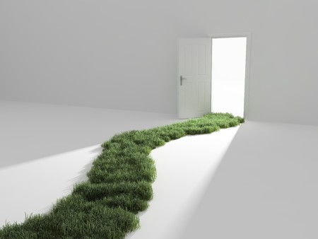 An open door, a way to freedomの写真素材