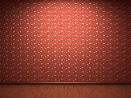 Illuminated fabric wallpaperの写真素材