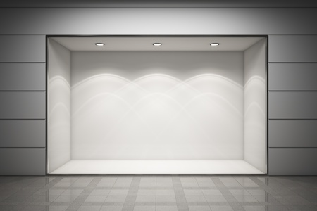An empty storefront of shop An empty storefront of shop