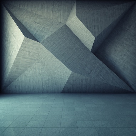 Abstract geometric background of the concrete Abstract geometric background of the concrete