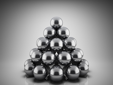 Design abstract geometric shapes of the metallic ballsの写真素材