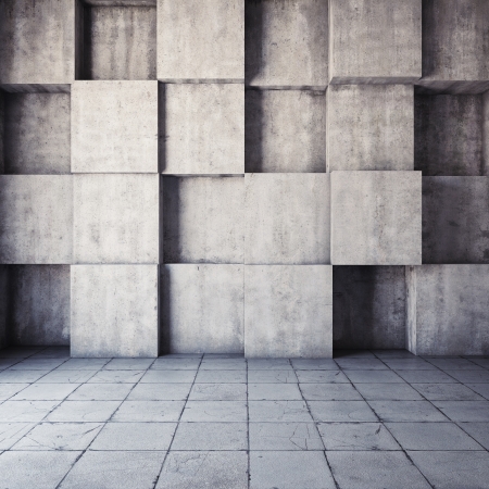 Abstract geometric background of the concrete Abstract geometric background of the concrete