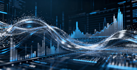 Futuristic technology interface. 3d rendering, 3d illustration.の素材