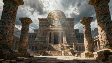 Temple of the Sun in Valley of the Temples, Luxor, Egyptの素材