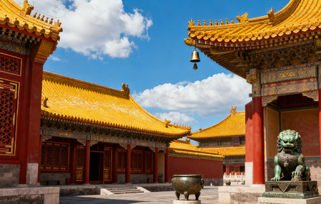 The Forbidden City is a palace complex in the center of Beijing, Chinaの素材