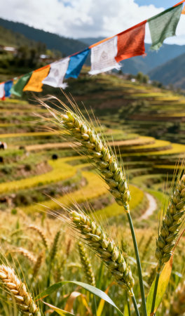 Rice field on terraced of Mu Cang Chai, YenBai, Vietnamの素材