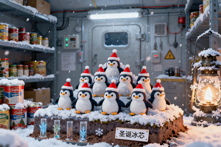 Christmas decoration in Hong Kong.の素材