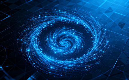 Abstract technology background. Futuristic technology style. Elegant background for business tech presentations.の素材