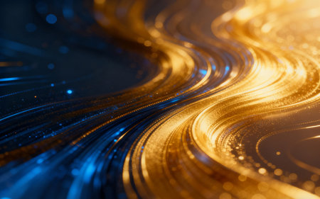 Abstract gold background with bokeh defocused lights. 3d renderingの素材