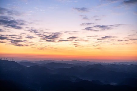 Sunrise at Phu Chi Fa at Chiangrai province, Thailand.