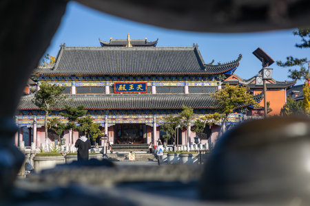 Hohhot Buddha Tooth Relic Temple, Hohhot city, Inner Mongolia autonomous region, Chinaの写真素材
