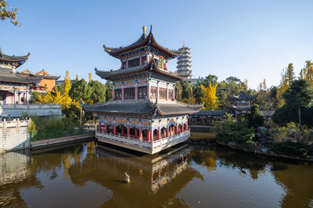 Pagoda in the ancient city of Suzhou, China.の写真素材