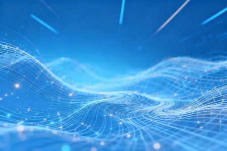 Abstract technology background. Network connection structure. 3d rendering illustration.の素材