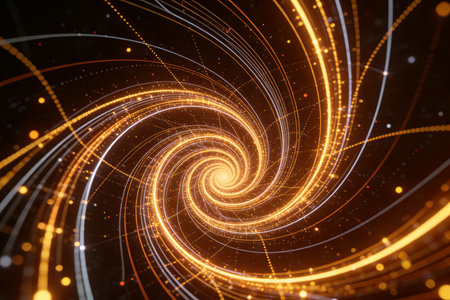 Abstract fractal. Fractal art background for creative design. Decoration for wallpaper, desktop, poster, cover booklet. Print for clothes, t-shirt. Creative illustration for designの素材