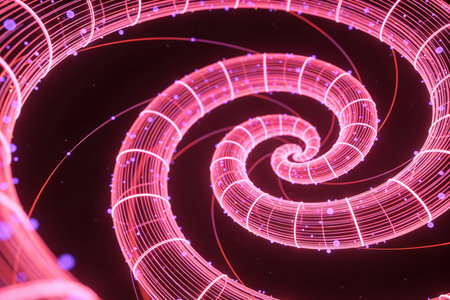 Abstract fractal. Fractal art background for creative design. Decoration for wallpaper, desktop, poster, cover booklet. Print for clothes, t-shirt. Creative illustration for designの素材