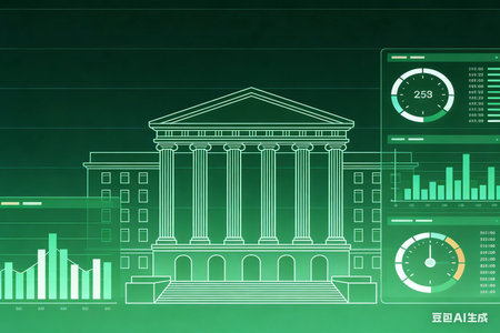 Digital background image with financial charts and graphs against green background. 3d renderingの素材