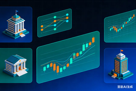illustration of info graphic business icons in isometric 3d graphicの素材