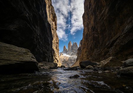 Torres del Paine National Park, Patagonia, Argentinaの素材