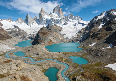 Patagonia, Fitz Roy, Los Glaciares National Park, Argentinaの素材