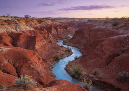 Colorado River in Valley of Fire State Park, Nevada, USA.の素材