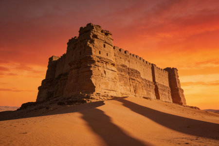 Buddhist temple in the Himalayas, Annapurna Circuit, Nepalの素材