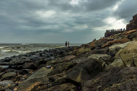 sea view from Bandra Bandstand, Mumbaiの写真素材