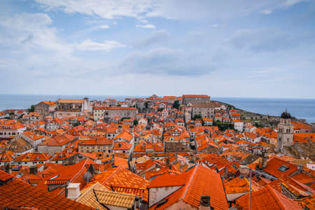 Old city of Dubrovnik in Croatiaの写真素材