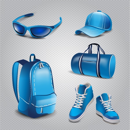 Vector realistic sport objects iconsのイラスト素材
