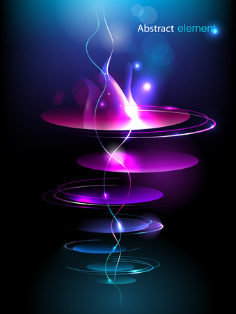 abstract forms and color fireのイラスト素材