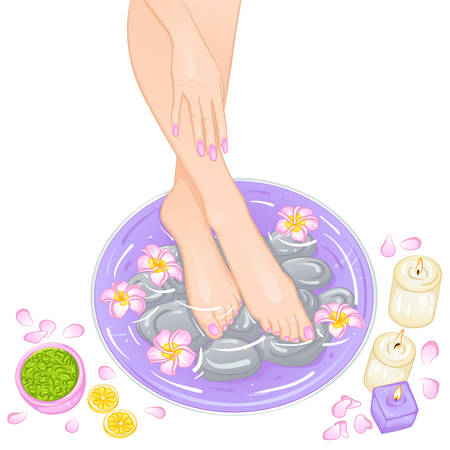 Foot bathのイラスト素材