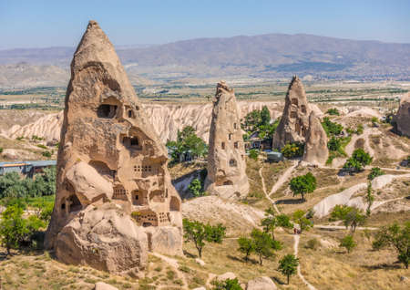 Fairy chimneys in Goreme National park, Cappadocia, Turkeyのeditorial素材