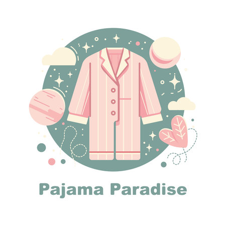 Pink pajamas in flat vector style.のイラスト素材