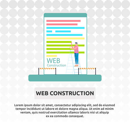 Web Construction - Illustration Designのイラスト素材