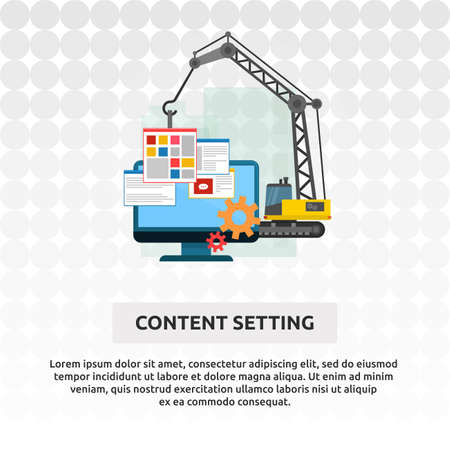 Content Setting - Illustration Designのイラスト素材