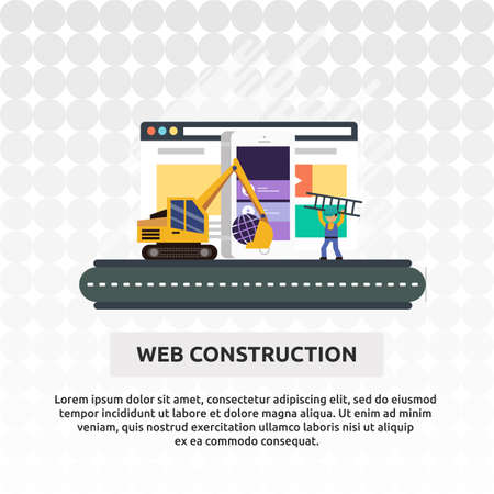 Web Construction - Illustration Designのイラスト素材