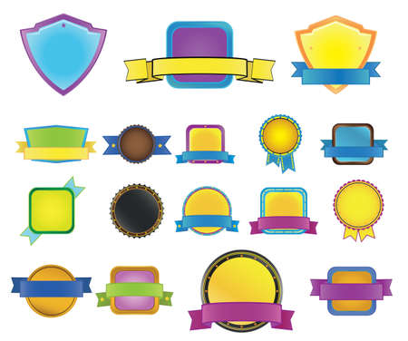 colorful elements for web design - vector elementsのイラスト素材
