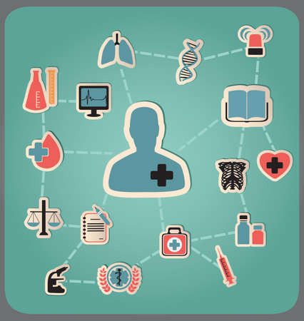 Concept of medicine - vector illustrationのイラスト素材