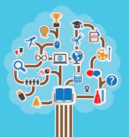 Concept of education - vector illustrationのイラスト素材