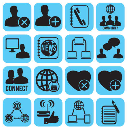 set of social media icons -  illustrationのイラスト素材