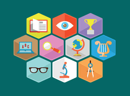 Vector flat composition of educationのイラスト素材