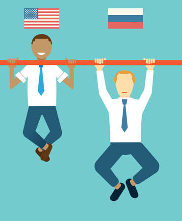 Concept of Cold War のイラスト素材