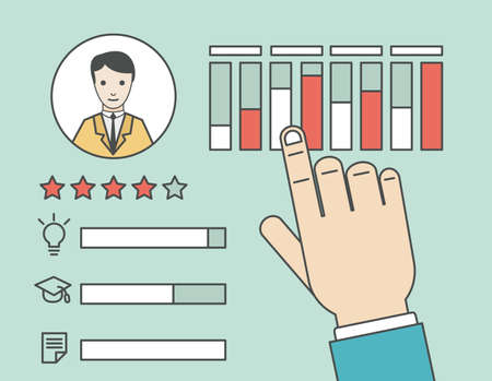 Customer Relationship Management - vector illustrationのイラスト素材