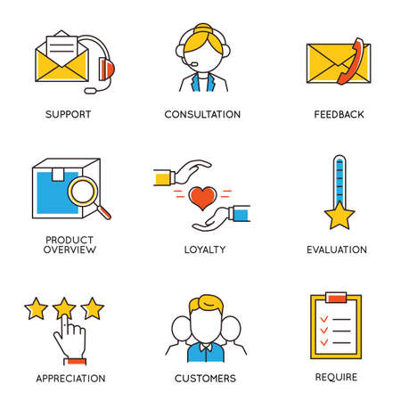 Vector set of icons related to career progress and business management. Infographics design elements - part 4のイラスト素材