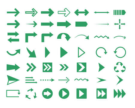 Various arrow icon setのイラスト素材