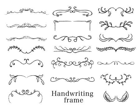 Frames that can be used for various occasionsのイラスト素材