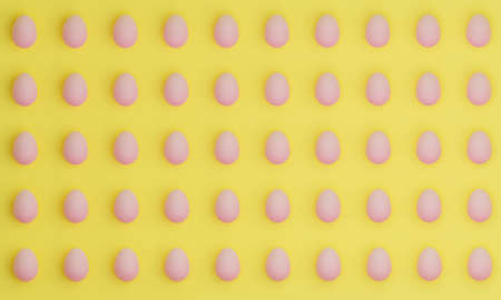 Easter background 3DCG rendering imageの写真素材