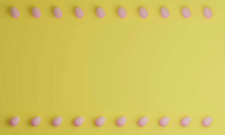 Easter background 3DCG rendering image