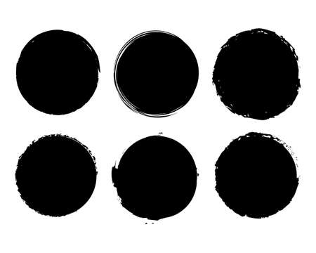 Analog wind circle illustration setのイラスト素材